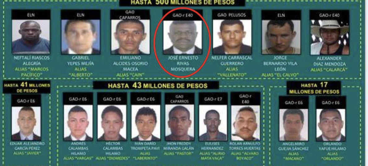 Estaba en el cartel de los más buscados. 