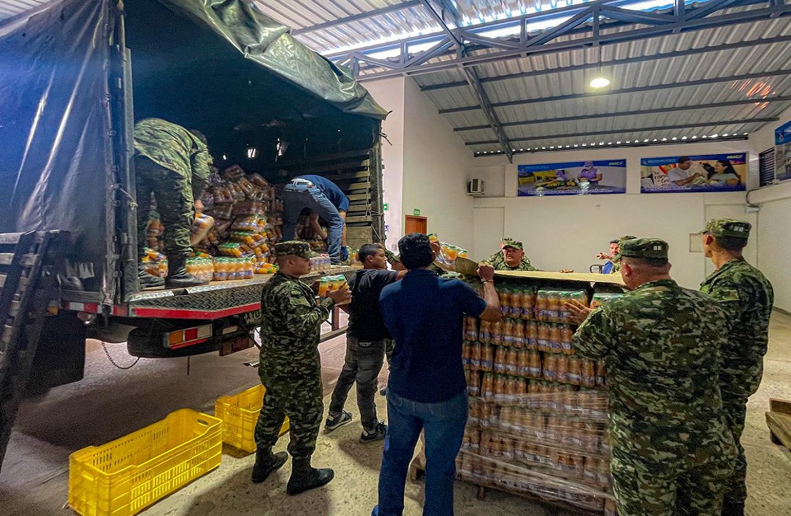 Siguen llegando ayudas humanitarias al Catatumbo