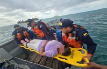 Armada de Colombia evacuó a un adulto mayor en Cayo Acuario en San Andrés isla