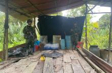 En el Pacífico colombiano, desmantelados dos laboratorios para el procesamiento de pasta base de coca