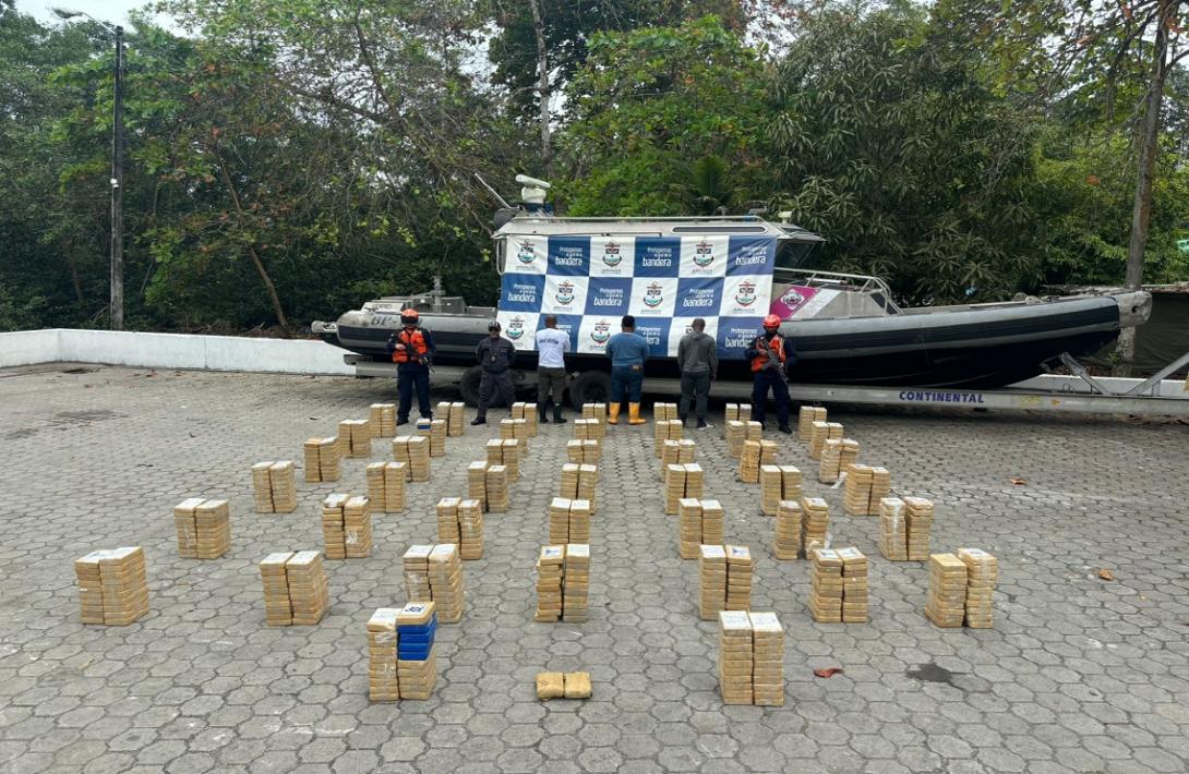 Capturados tres colombianos con más de 800 kilogramos de clorhidrato de cocaína