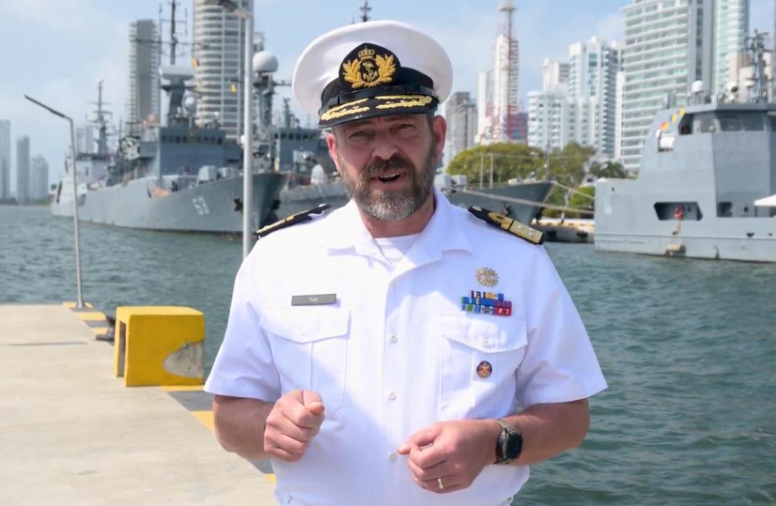 Comandante de la Armada Real de los países bajos visita Colombia